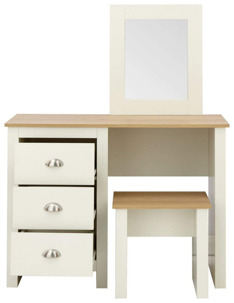 GFW Dressing Table Lancaster Dressing Table Set Cream Bed Kings