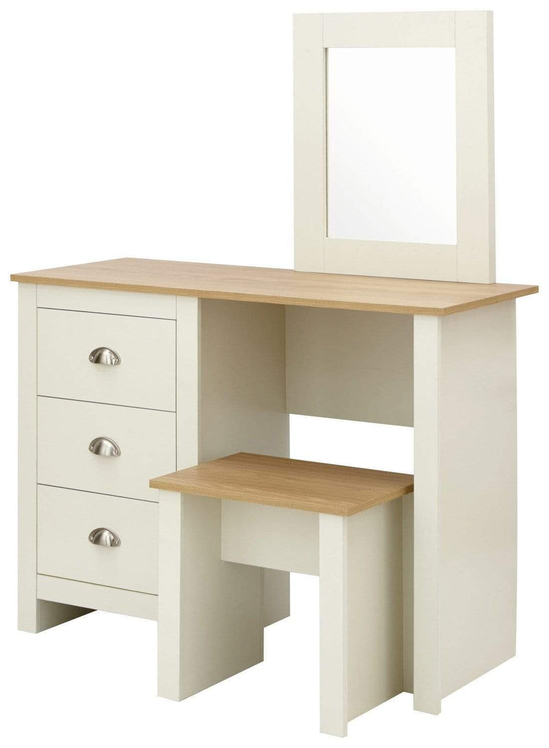 GFW Dressing Table Lancaster Dressing Table Set Cream Bed Kings