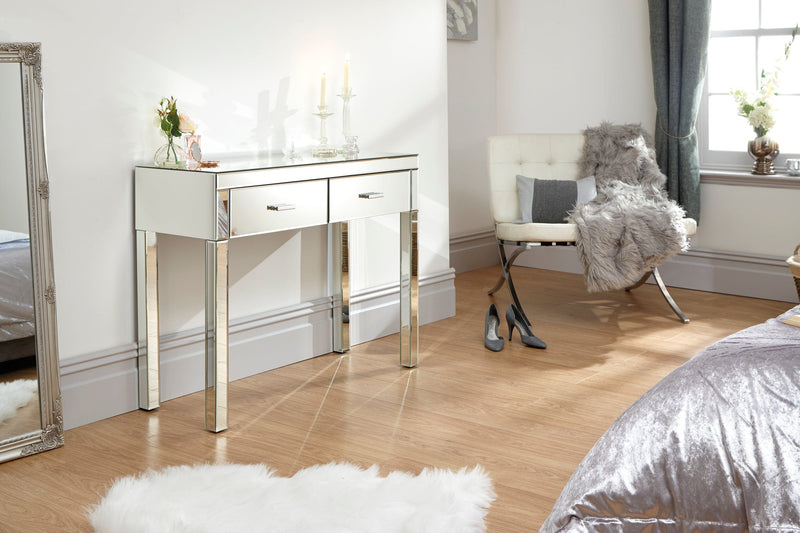 GFW Dressing Table Venetian Dressing Table Clear Mirror Finish Bed Kings
