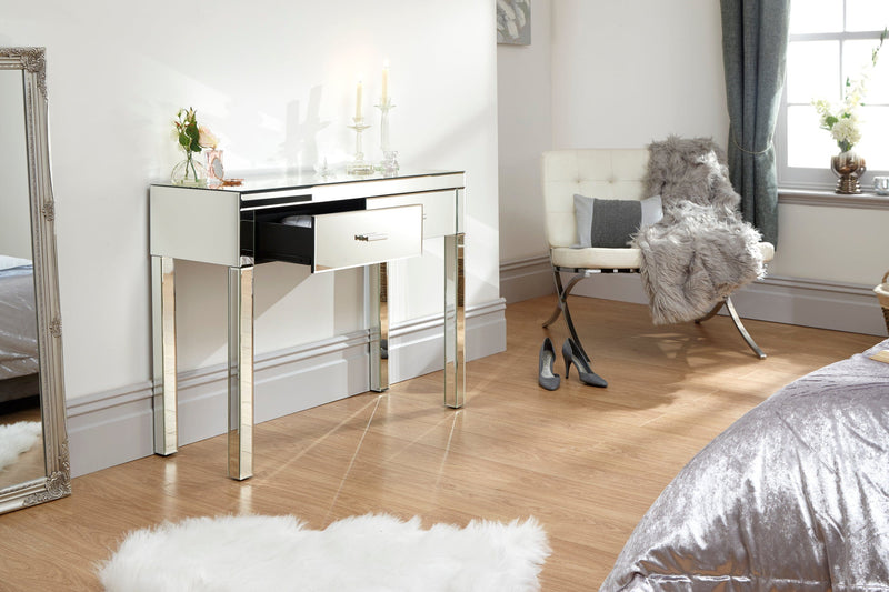 GFW Dressing Table Venetian Dressing Table Clear Mirror Finish Bed Kings