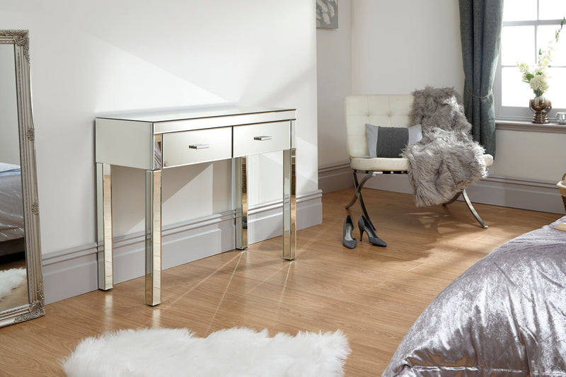 GFW Dressing Table Venetian Dressing Table Clear Mirror Finish Bed Kings
