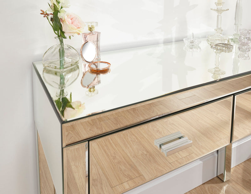 GFW Dressing Table Venetian Dressing Table Clear Mirror Finish Bed Kings