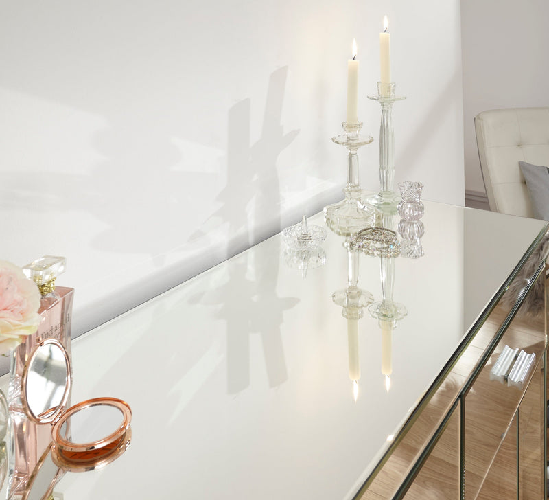 GFW Dressing Table Venetian Dressing Table Clear Mirror Finish Bed Kings