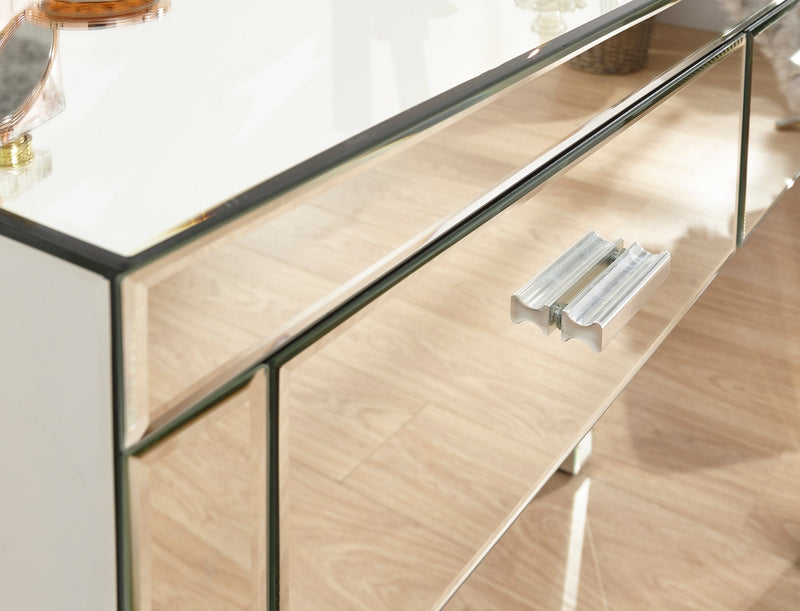GFW Dressing Table Venetian Dressing Table Clear Mirror Finish Bed Kings