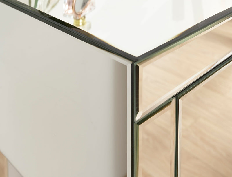 GFW Dressing Table Venetian Dressing Table Clear Mirror Finish Bed Kings