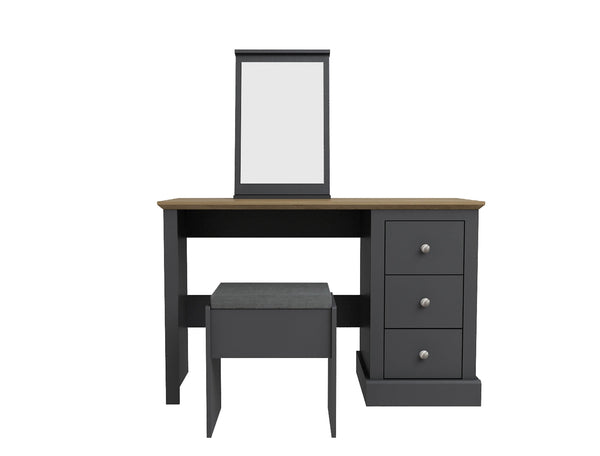 LPD Dressing Table Set Devon Dressing Table Set Charcoal Bed Kings