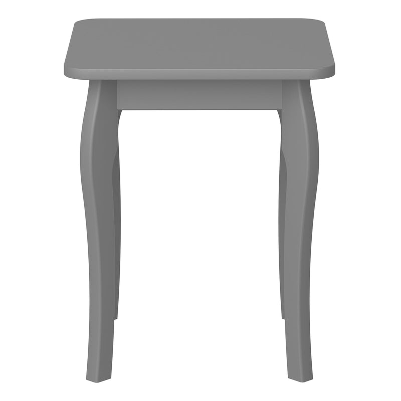 FTG Dressing Table Stool Baroque Stool Grey Bed Kings