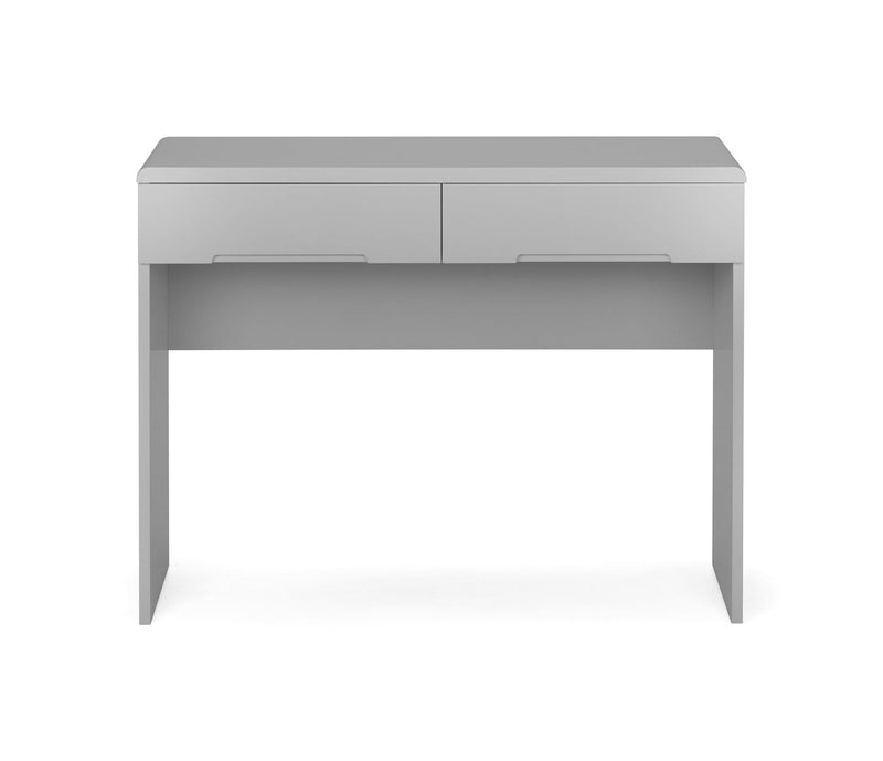 Julian Bowen Dressing Tables Manhattan Dressing Table With 2 Drawers - Grey Bed Kings