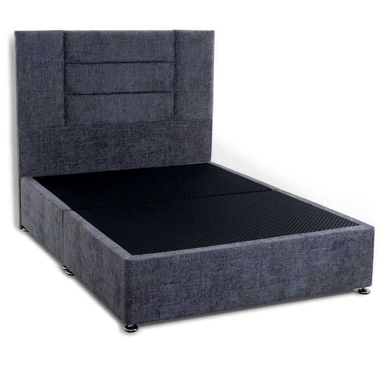 Bed Kings Fabric Bed Single 90cm 3ft Luxury Divan Base Bed Kings
