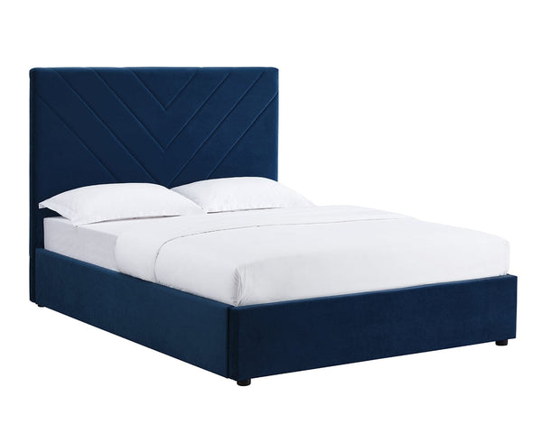 LPD Fabric Bed Islington Blue Bed Frame Bed Kings