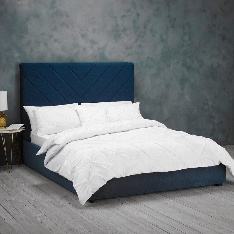 LPD Fabric Bed Islington Blue Bed Frame Bed Kings