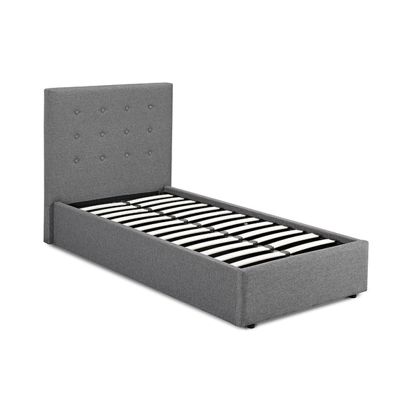 LPD Fabric Bed Lucca Grey Bed Frame Bed Kings