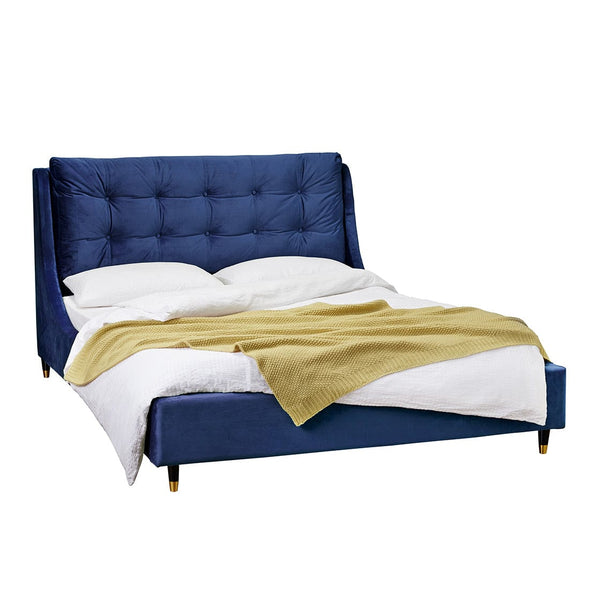 LPD Fabric Bed Sloane Bed - Blue Bed Kings