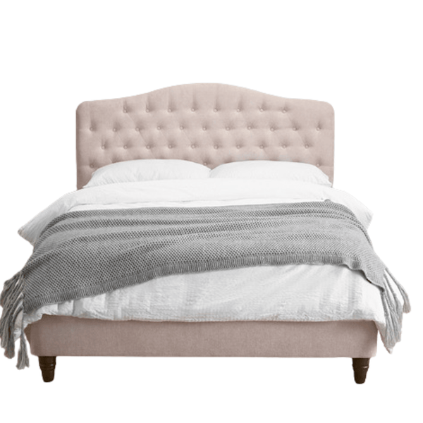LPD Fabric Bed Sorrento Pink Bed Frame Bed Kings