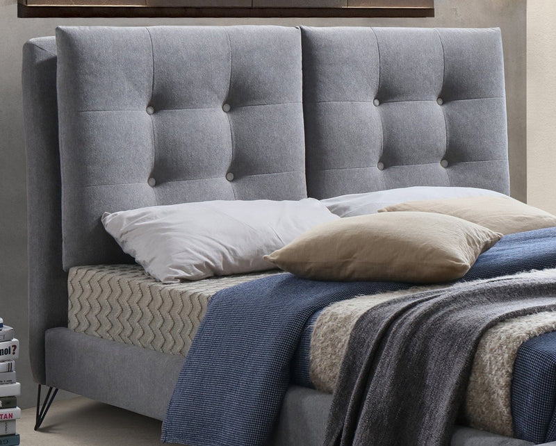 Tuscany Bed Frame - Light Grey Fabric