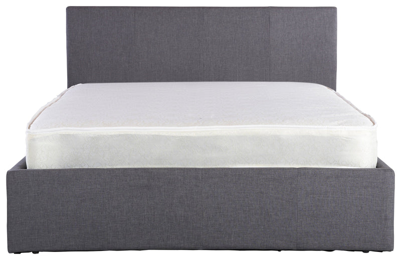 GFW Fabric Storage Bed Ascot Ottoman Bed Grey Fabric Bed Kings