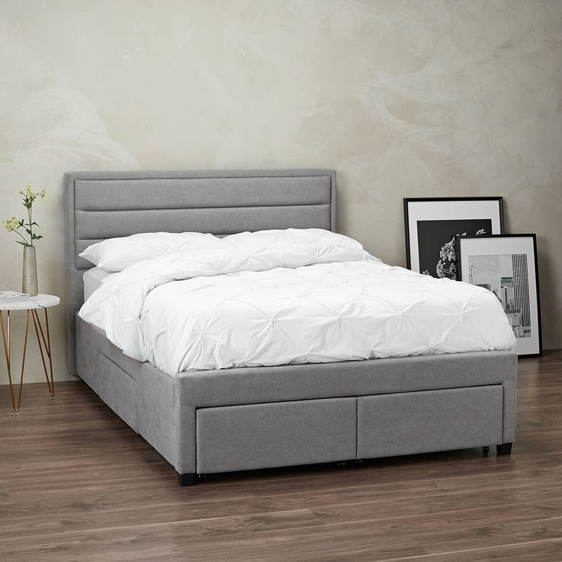 LPD Fabric Storage Bed Greenwich Bed Frame Bed Kings