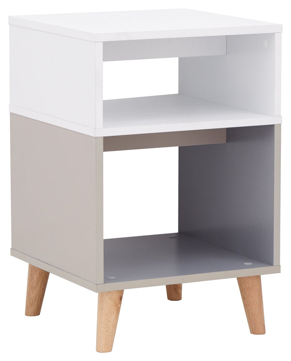 GFW Lamp Table Delta Lamp Table White/Grey Multi Bed Kings