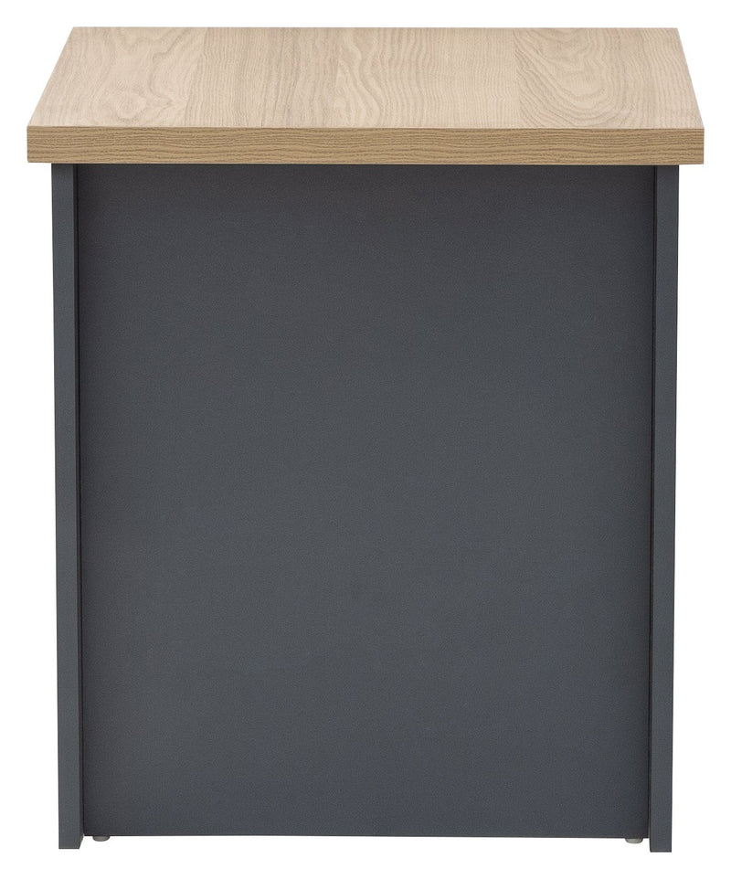 GFW Lamp Table Lancaster Side Table With Shelf Slate Blue Bed Kings