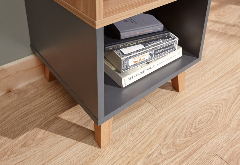 GFW Lamp Table Modena Lamp Table Grey Bed Kings