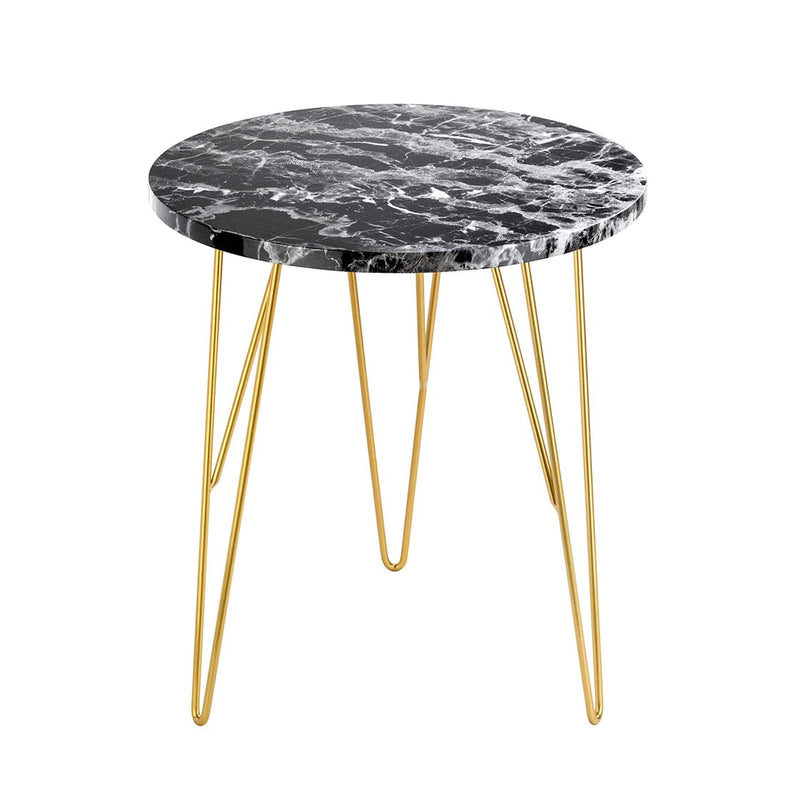 LPD Lamp Table Fusion Lamp Table Black Marble Bed Kings