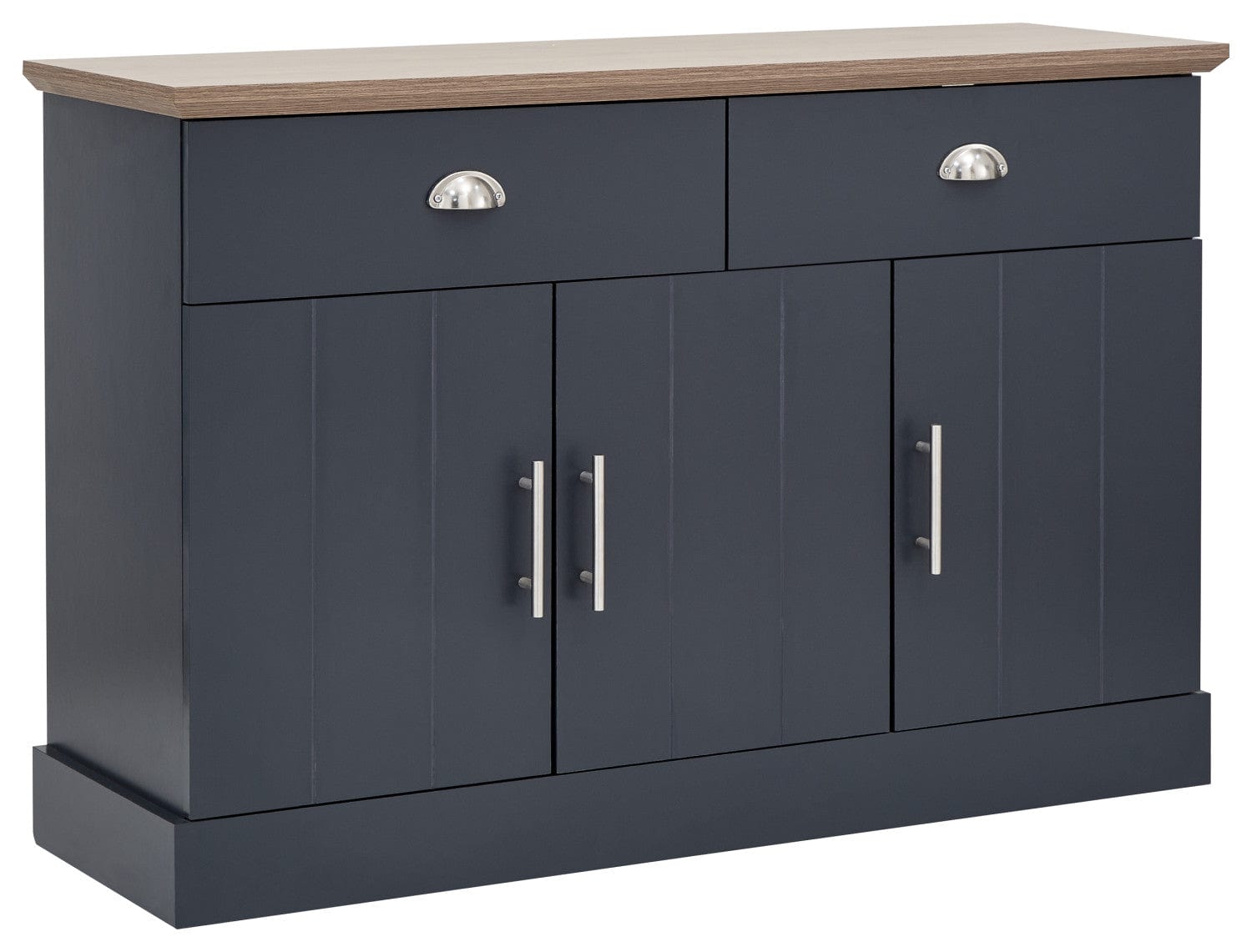 GFW Living Room Set Kendal Large 4 Piece Living Room Set - Slate Blue Bed Kings