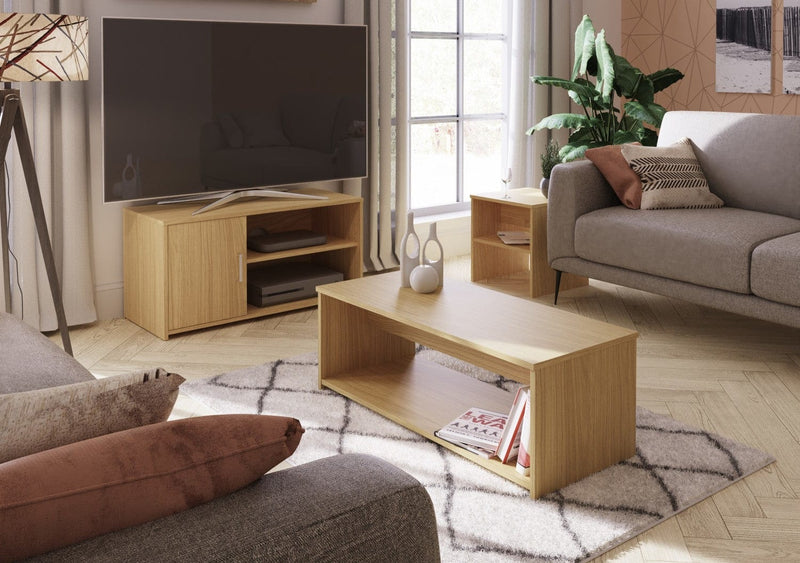 GFW Living Room Set Newlyn Living Room Set Lissa Oak - GFW Bed Kings