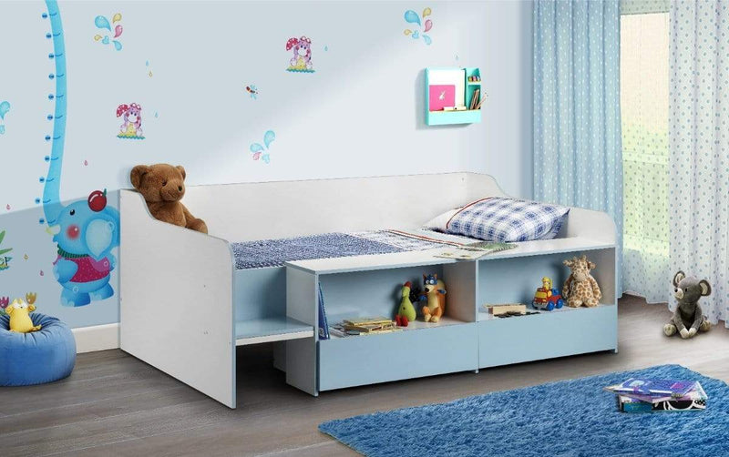 Julian Bowen Low Sleeper Bed Stella Low Sleeper Blue Bed Kings