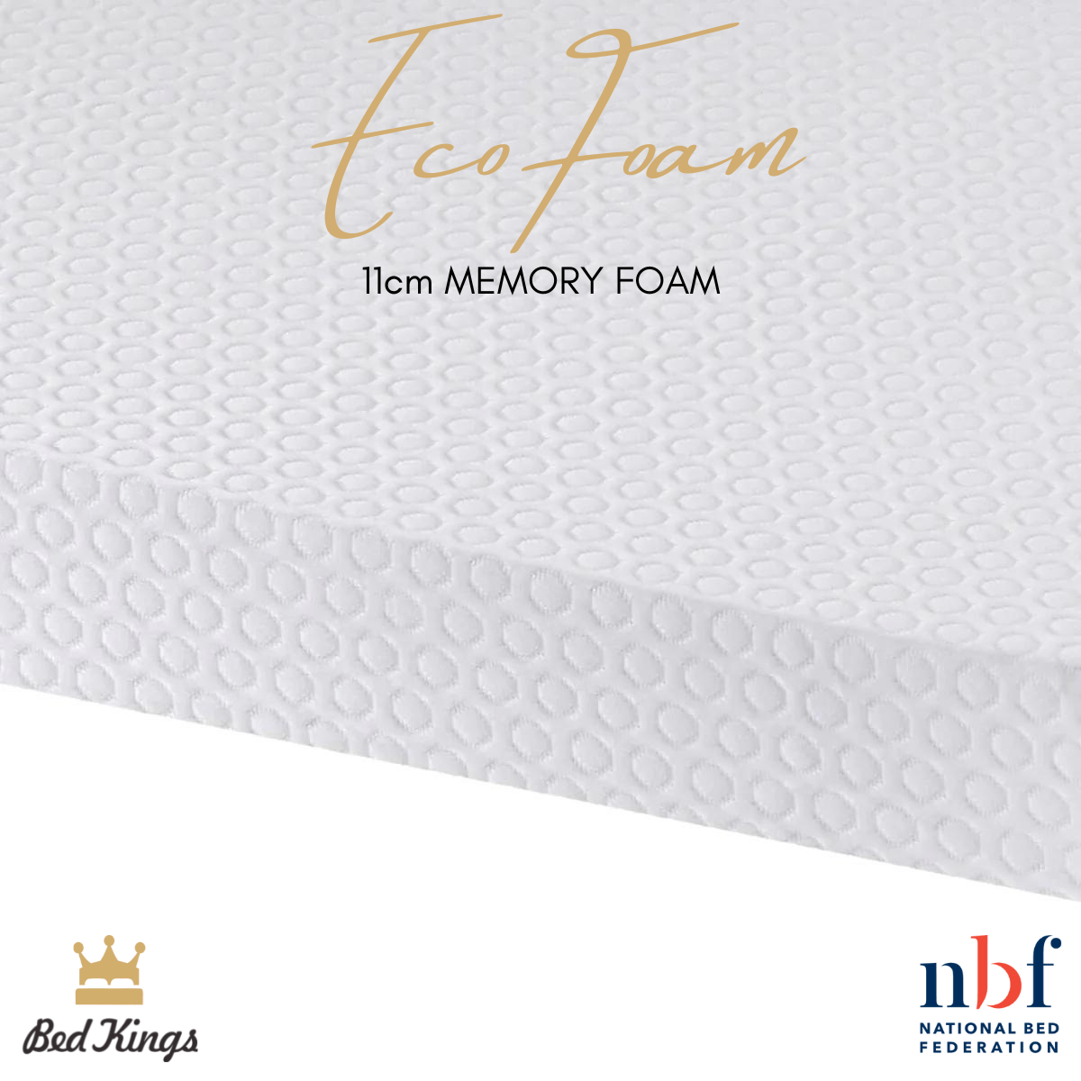 Bed Kings Mattress 11cm Eco Foam Mattress - For Bunk Beds & Day Beds Bed Kings