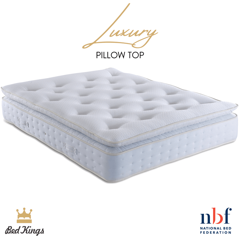 Bed Kings Mattress Luxury Pillow Top and Pocket Spring Mattress Bed Kings