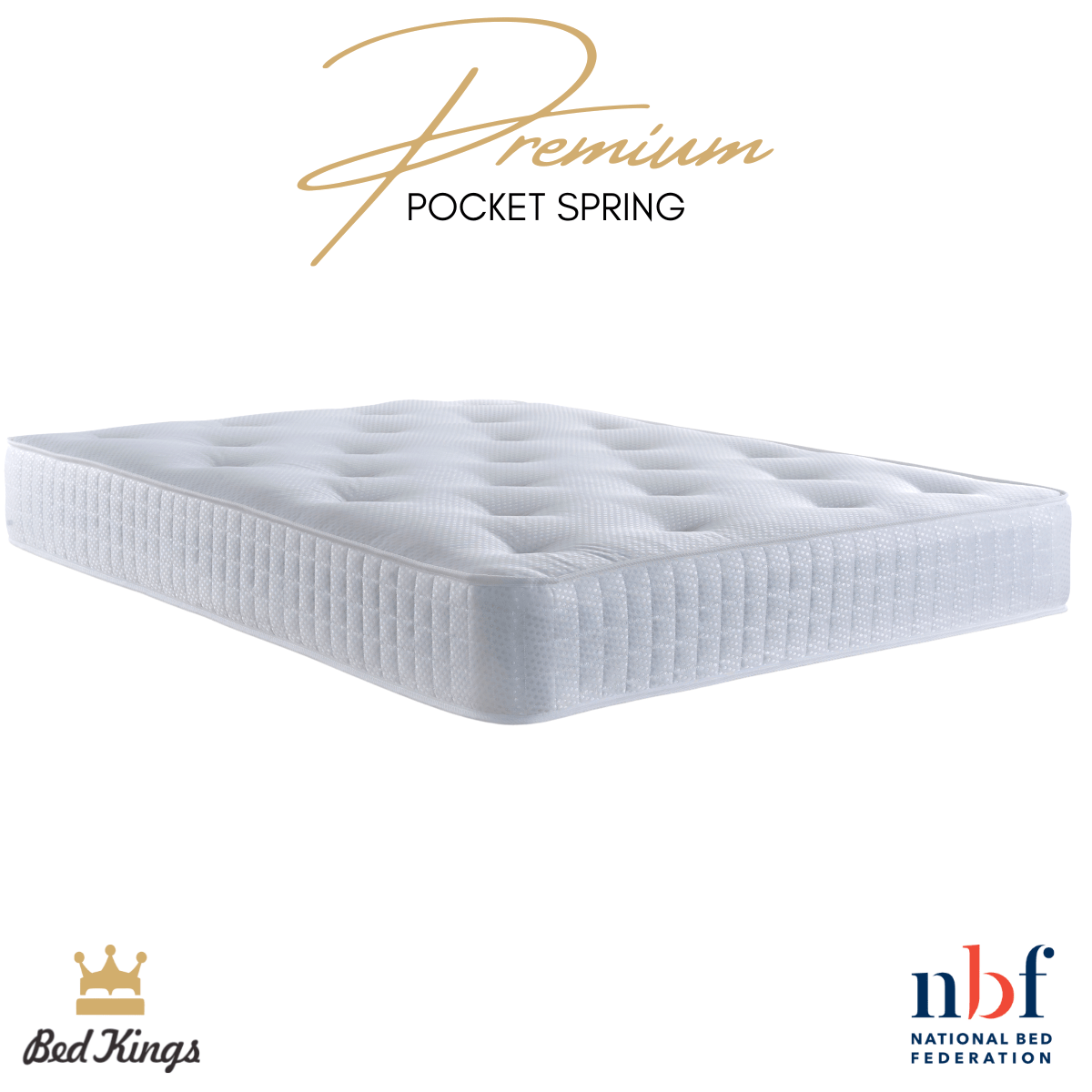 Bed Kings Mattress Premium Pocket Spring Mattress Bed Kings