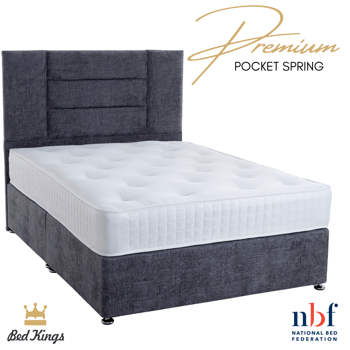 Bed Kings Mattress Premium Pocket Spring Mattress Bed Kings