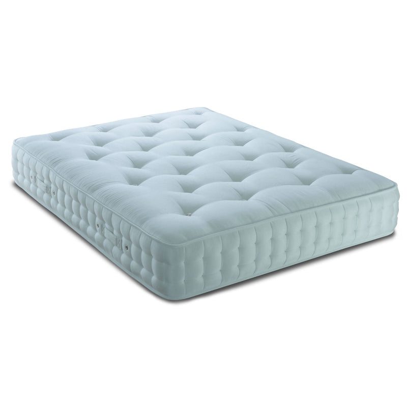 Bed Kings Mattress Single 90cm 3ft / 1000 Pocket Springs (Softer) / 4 x layers of 1750 tablet springs (7000 springs) Executive Natural Cotton Mattress Bed Kings