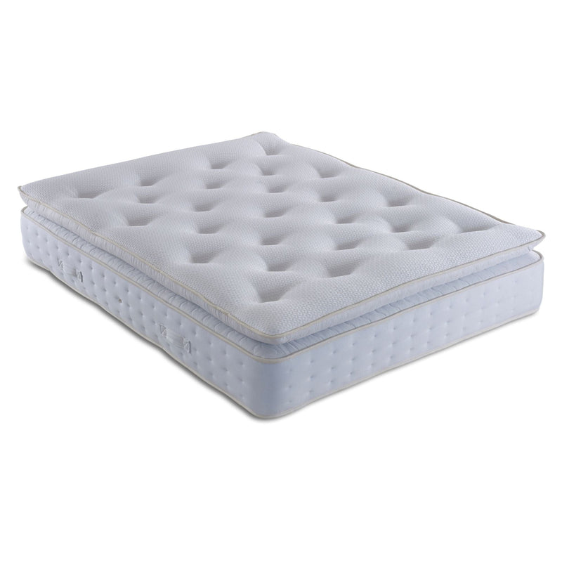 Bed Kings Mattress Single 90cm 3ft / 1000 Pocket Springs (Softer) Luxury Pillow Top and Pocket Spring Mattress Bed Kings