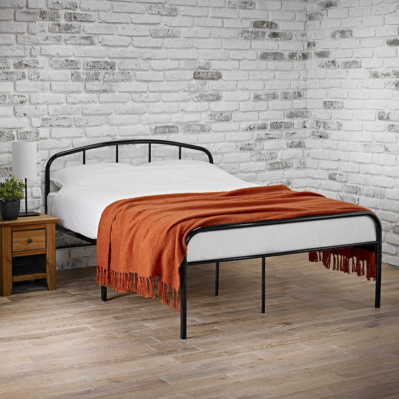 LPD Metal Bed Milton Black Bed Frame Bed Kings