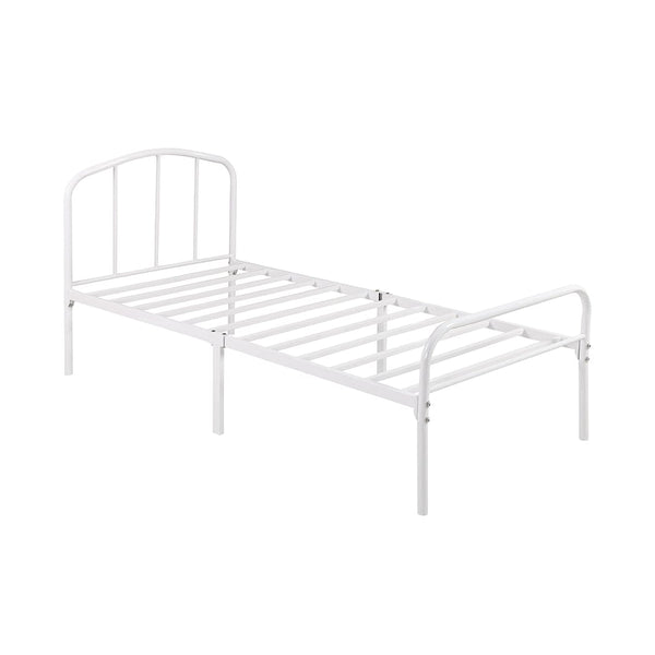 LPD Metal Bed Milton White Bed Frame Bed Kings