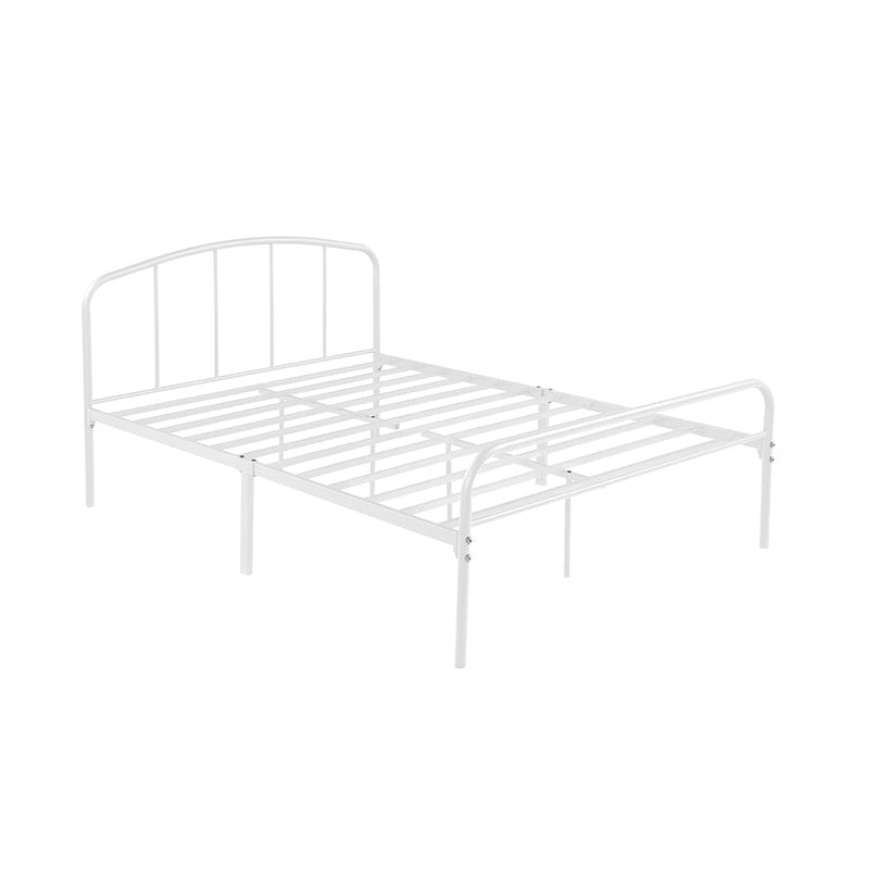 LPD Metal Bed Milton White Bed Frame Bed Kings