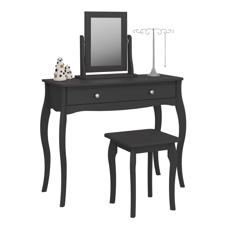 FTG Mirror Baroque Mirror Black Bed Kings