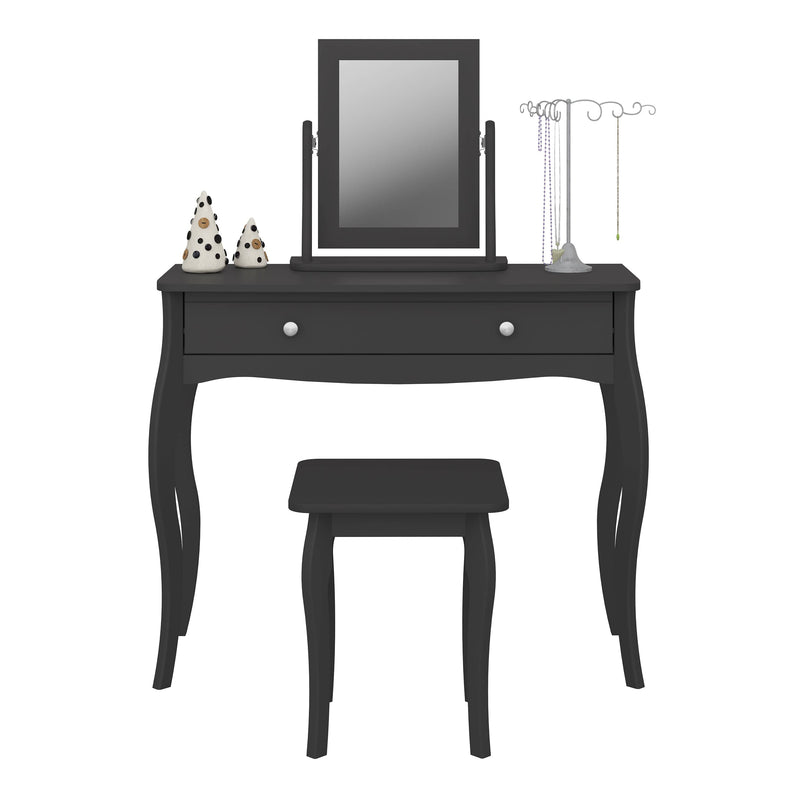 FTG Mirror Baroque Mirror Black Bed Kings