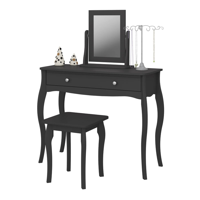 FTG Mirror Baroque Mirror Black Bed Kings