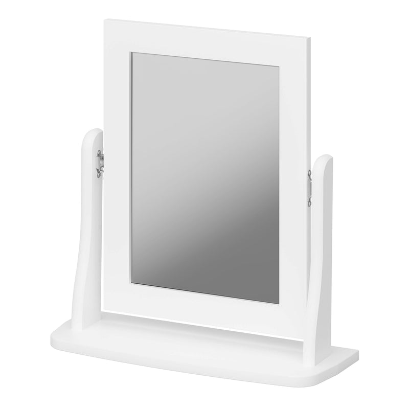 FTG Mirror Baroque Mirror White Bed Kings