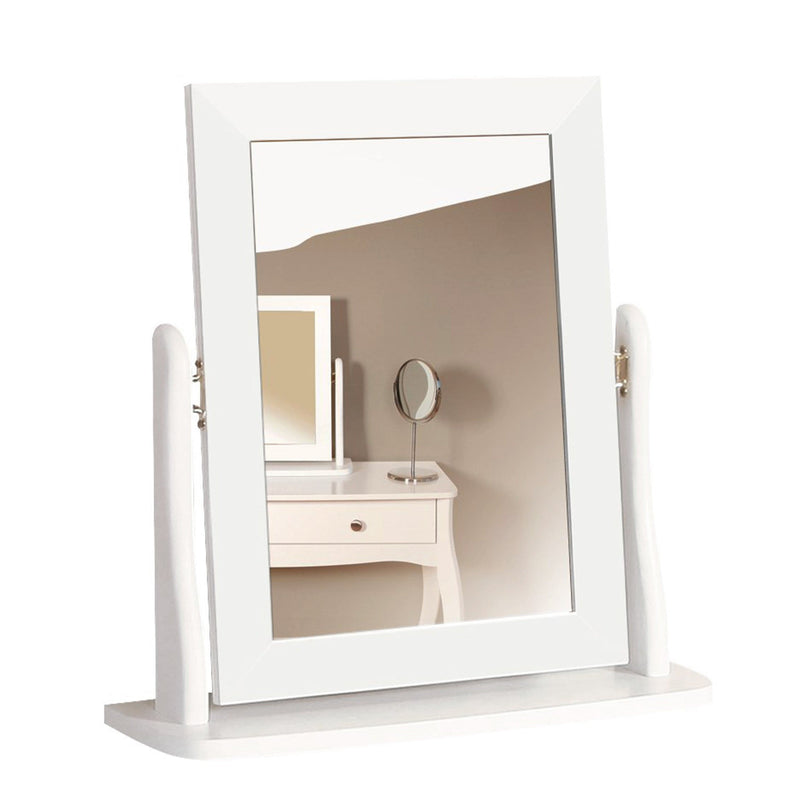 FTG Mirror Baroque Mirror White Bed Kings