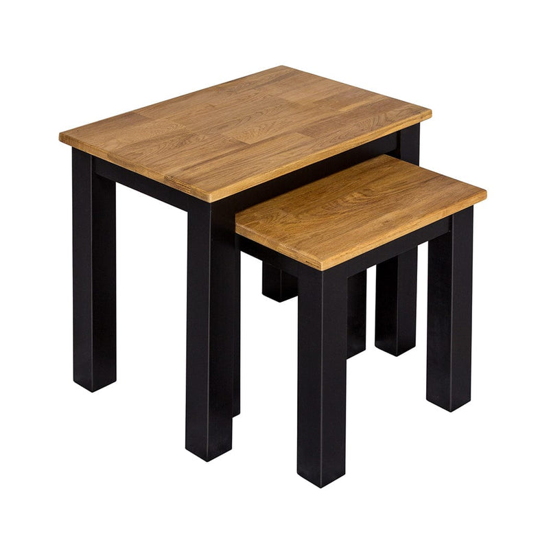 LPD Nest Of Tables Copenhagen Nest of Tables Black Frame-Oiled Wood Bed Kings