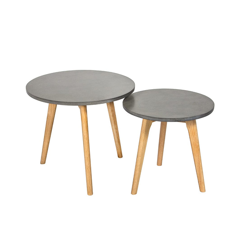 LPD Nest Of Tables Hex Nest Of 2 Concrete Effect Tables Bed Kings