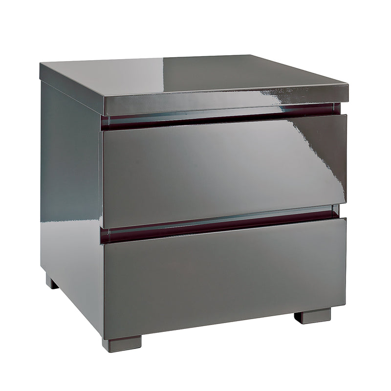 LPD Bedside Cabinet Puro Charcoal Bedside Cabinet Bed Kings