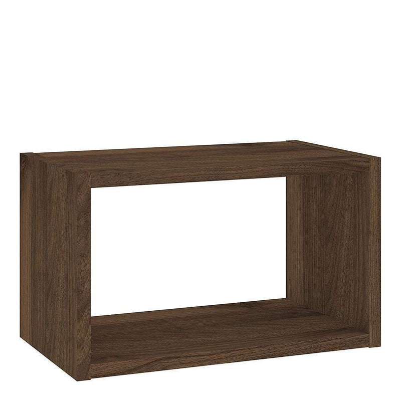 FTG Shelving Unit Roomers - Wall Shelf Unit in Walnut Bed Kings