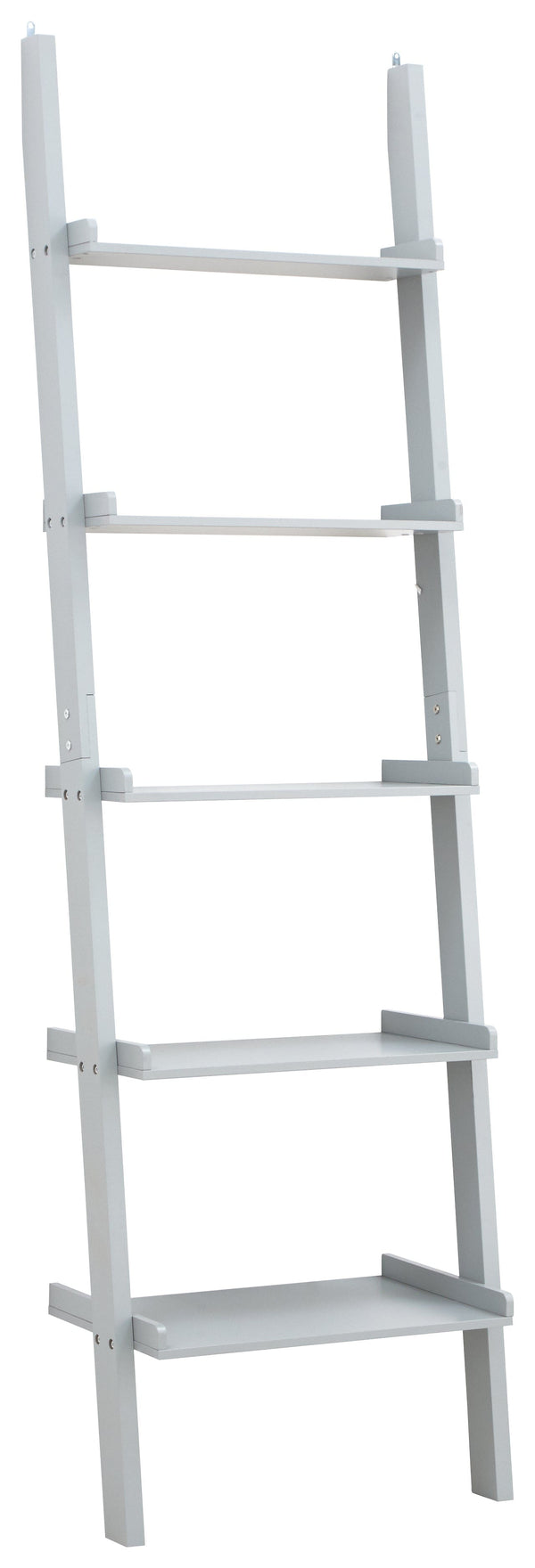 GFW Shelving Unit Ladder Style 5 Tier Wall Rack Grey Bed Kings