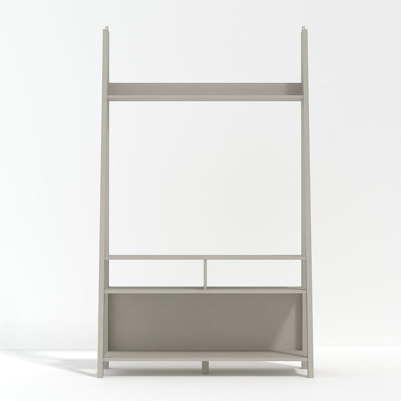 LPD Shelving Unit Tiva Ladder TV Unit Grey Bed Kings