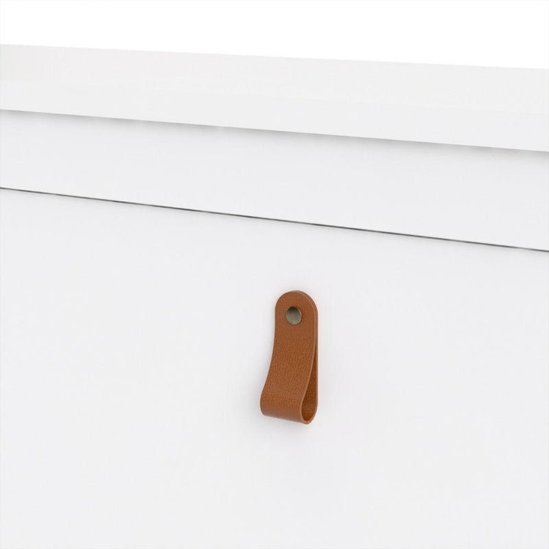 FTG Shoe Cabinet Barcelona Shoe Cabinet 4 Compartments In White Bed Kings
