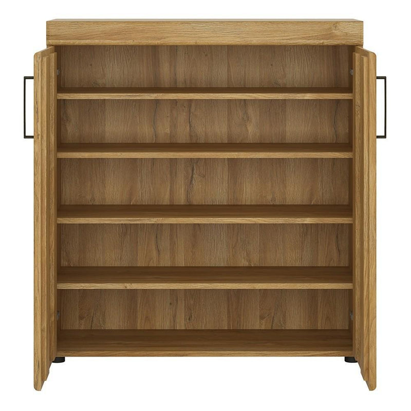 FTG Shoe Cabinet Cortina 2 door shoe cabinet in Grandson Oak Bed Kings